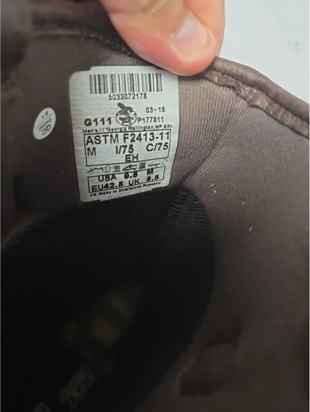 Georgia Boot Men's G111 Homeland 11